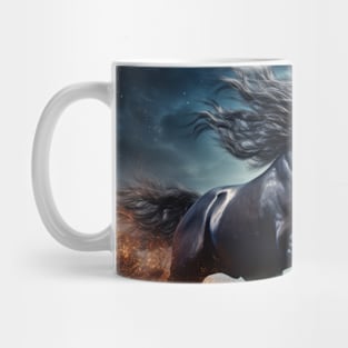 Horse Animal Wildlife Wilderness Colorful Realistic Illustration Mug